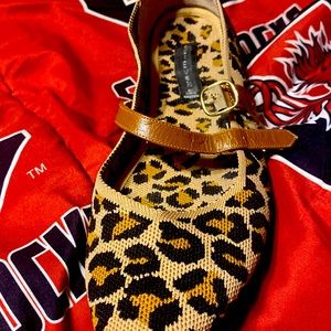Steve Madden Leopard Maryjane Rosy Flat size 11
